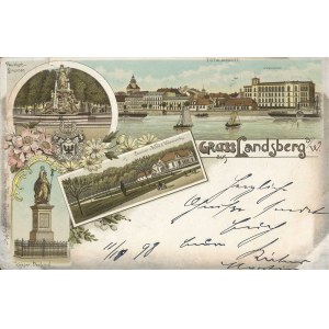 [pocztówka] Gorzów Wielkopolski. Gruss aus Landsberg a. W. (an der Warthe) [1898]