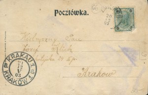 [pocztówka patriotyczna] Pozdrowienie. Boże zbaw Polskę [1903]