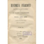 [filozofia] LANGE Friedrich Albert - Historia filozofii materialistycznej i jej znaczenie w teraźniejszości [1881]