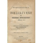 GONDEK Feliks ks. - Wspomnienia z pielgrzymki do Ziemi Świętej w roku 1859 odbytej [1871]