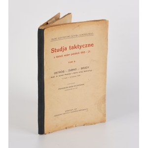 ARCISZEWSKI, Franciszek Adam - Tactical Studies in the History of the Polish Wars, 1918–21. Volume II. Ostróg – Dubno – Brody. The 18th Infantry Division’s Battles Against Budyonny’s Cavalry Army (July 1 – August 6, 1920) [1923]