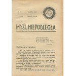 Myśl Niepodległa [wrzesień-grudzień 1907] [dedykacja Andrzeja Niemojewskiego]