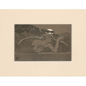 [illustration] Edward OKUŃ - Illustration for *Mistrz Twardowski* (1) [1902]