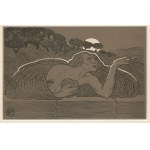 [illustration] Edward OKUŃ - Illustration for *Mistrz Twardowski* (1) [1902]