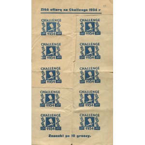 Fundraising stamps for the 1934 Challenge International Tourist Aircraft Competition
