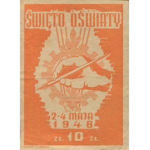 Donation: 10 zł. Education Day, May 2–4, 1948.
