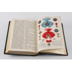 The Illustrated Encyclopedia by Trzaska, Evert, and Michalski, featuring numerous maps, tables, and illustrations within the text. Edited by Dr. Stanisław Lam [1928] [deluxe binding by Introligatornia Artystyczna]