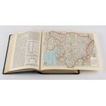 The Illustrated Encyclopedia by Trzaska, Evert, and Michalski, featuring numerous maps, tables, and illustrations within the text. Edited by Dr. Stanisław Lam [1928] [deluxe binding by Introligatornia Artystyczna]