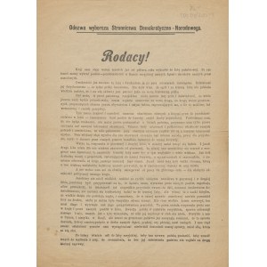 Election Manifesto of the Democratic-National Party [1907]