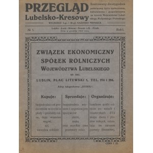 Przegląd Lubelsko-Kresowy. Numer 1 z 1924 roku