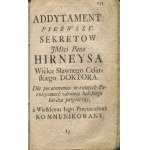 BIRETOWSKI Paweł Jan - Wiadomosc ciekawa, każdemu wielce pożyteczna, o skutkach y mocy zboż wszelkich, jarzyn y zioł rożnych, tak ogrodowych iako y polnych (...) [Łowicz 1769]