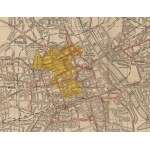 [map] Map of Warsaw showing the boundaries of the ghetto [1942]