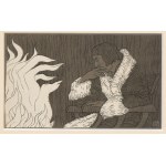 [illustration] Edward OKUŃ – Master Twardowski [zincography, 1902]