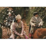 [série de 10 photographies] Photographies prises sur le tournage du film « Ogniem i mieczem » (Par le feu et par l'épée), réalisé par Jerzy Hoffman. Photos : Zenon K. Żyburtowicz [1997-1998] [avec les autographes de Jerzy Hoffman]