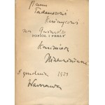 IŁŁAKOWICZÓWNA Kazimiera - Popiół i perły [wydanie pierwsze 1930] [AUTOGRAF I DEDYKACJA]