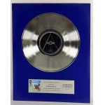 A Platinum Record for THE PRODIGY for selling over 100,000 pieces of the album *THE FAT OF THE LAND*