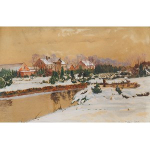 Michał GORSTKIN WYWIÓRSKI, VIEW OF JUTROSIN, 1908