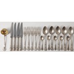 CUTLERY WITH THE LUBICZ COAT OF ARMS, Barocco style, Poland, Warsaw, Fraget, 1921–31