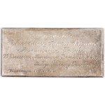A SMALL PLAQUE WITH A DEDICATION TO MARSHAL ŻYMIERSKI, 1968