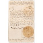 PATENT, Stanisław August Poniatowski, Warsaw, 1780