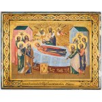 ICON, THE DORMITION OF MARY, Russia, Palekh, after 1870