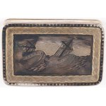 SNUFF BOX WITH SHIPS AT SEA, Russia, Moscow, 1815