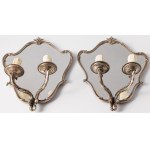 PAIR OF ELECTRIC WALL LAMPS, 20th century