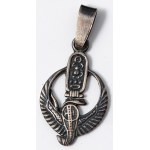 EGYPTIAN PENDANT WITH A WINGED COBRA