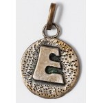 PENDANT WITH THE LETTER E, Poland, Warsaw, Orno, ca. 1970