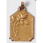 PENDANT WITH A ROSE BRANCH