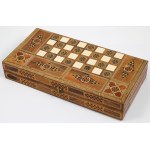 CHESS AND BACKGAMMON SET, first half of the 20th century