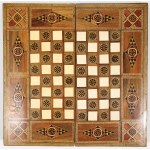 CHESS AND BACKGAMMON SET, first half of the 20th century
