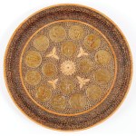 PLATE WITH COINS, PEOPLE
