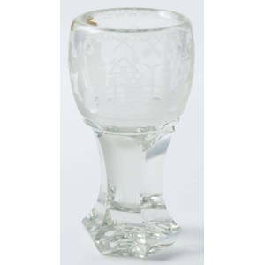 MASONIC CHALICE, Silesia, Szklarska Poręba, Josephinenhütte, 19th century