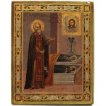 ICON, SAINT SERGIUS OF RADONEZH, Russia, late 19th century