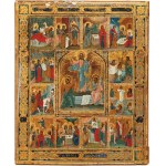 ICON, FEAST OF THE RESURRECTION, Russia, after 1870