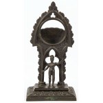 GOTHIC-STYLE CLOCK STAND WITH A KNIGHT, ca. 1845