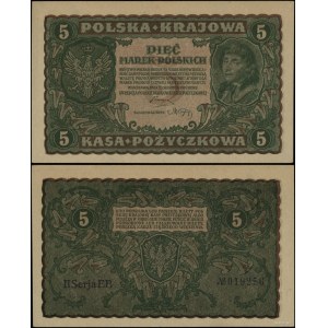 Poland, 5 Polish stamps, August 23, 1919, II-EB