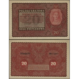 Poland, 20 Polish marks, August 23, 1919, II-FJ