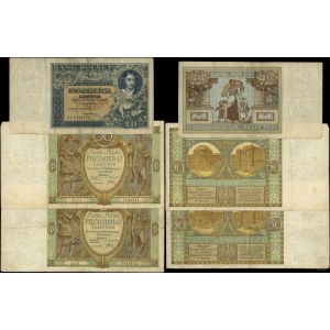 Poland, set of 5 banknotes, 1929–1941