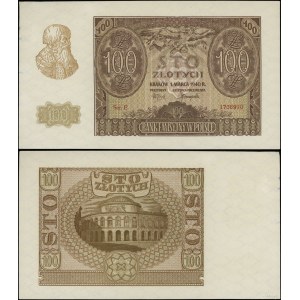 Poland, 100 zlotych, March 1, 1940, E