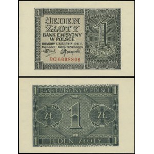 Poland, 1 zloty, August 1, 1941, BC