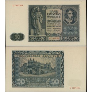 Polska, 50 złotych, 1.08.1941, D