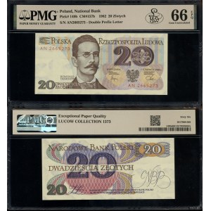 Poland, 20 zlotych, June 1, 1982, AN