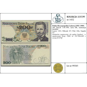 Polska, 200 złotych, 1.06.1986, DK