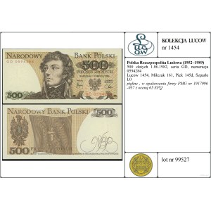 Polska, 500 złotych, 1.06.1982, GD