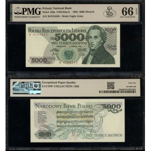 Poland, 5,000 zlotys, June 1, 1982, W