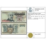 Poland, 500,000 zlotys, November 16, 1993