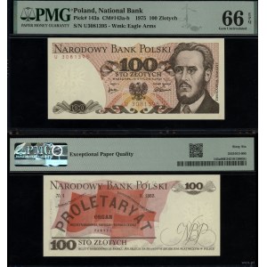 Polska, 100 złotych, 15.01.1975, U