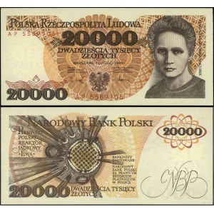 Poland, 20,000 zlotys, February 1, 1989, AP